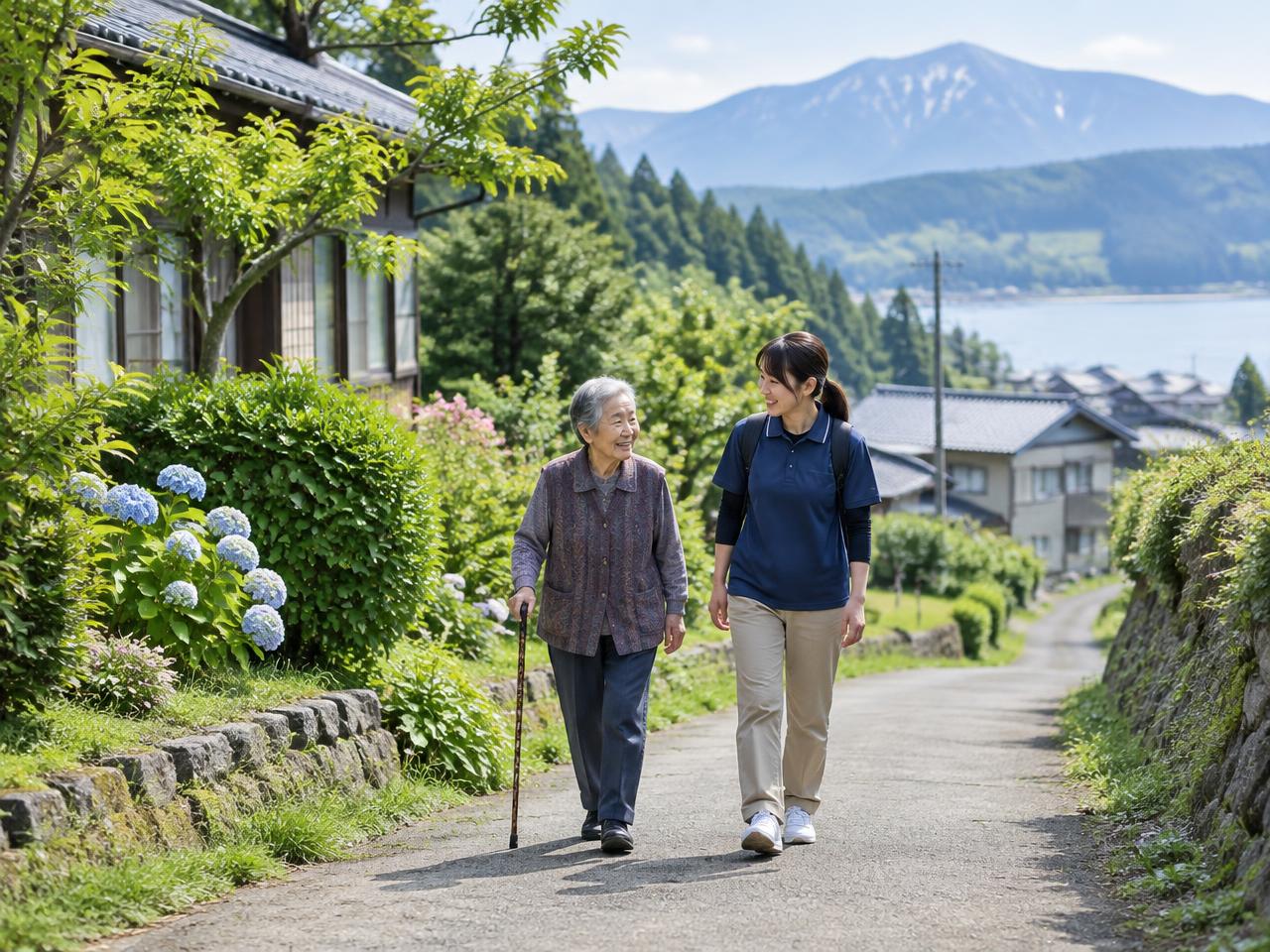 地域の中を自分らしく歩く暮らしのイメージ